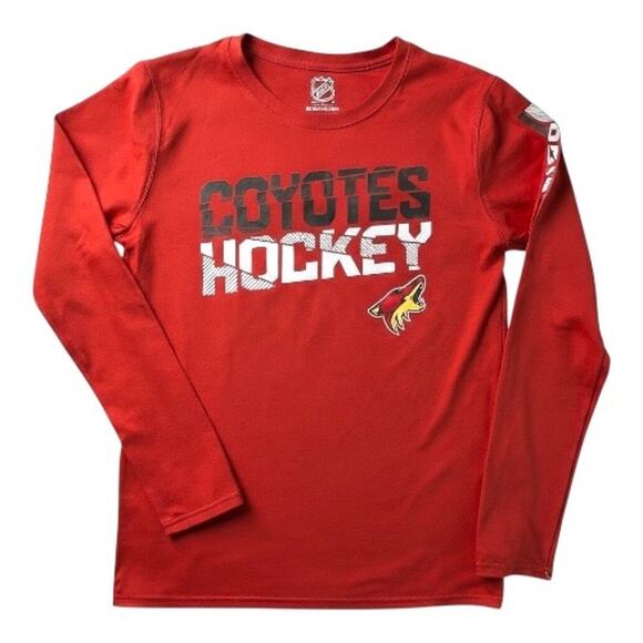NHL Youth Arizona Coyotes Long Sleeve Shirt XL (18/20) Red Official Licensed - Picture 1 of 6